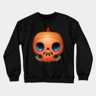 Pumpkin Skull Halloween Crewneck Sweatshirt